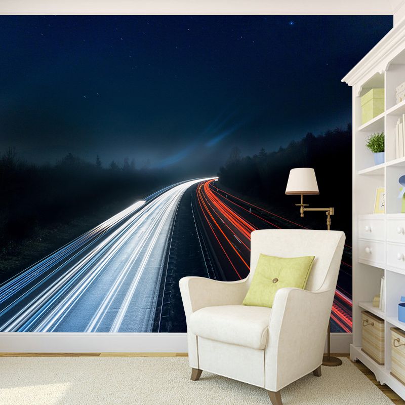Full Size Photography Modern Mural Wallpaper with Road Pattern for Home Decor
