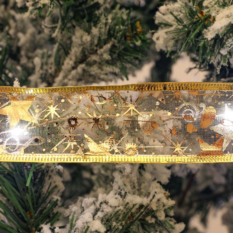 Modern Creative Rope Light Copper Wire Ribbon Light Post for Christmas Decorate