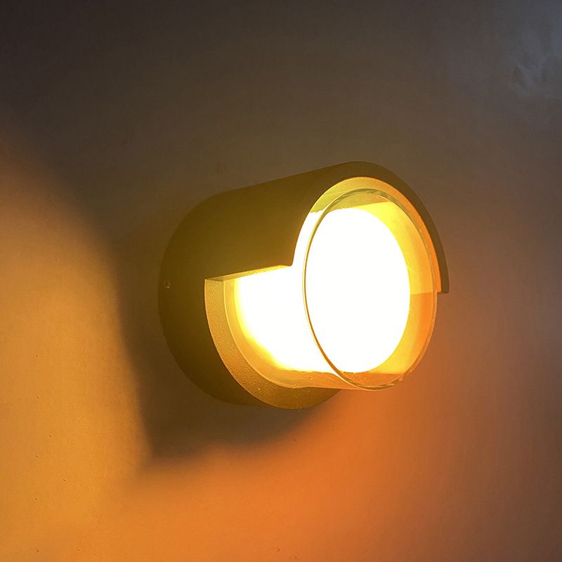 Lámparas de luz geométricas contemporáneas de metal 1 lámparas de pared ligeras