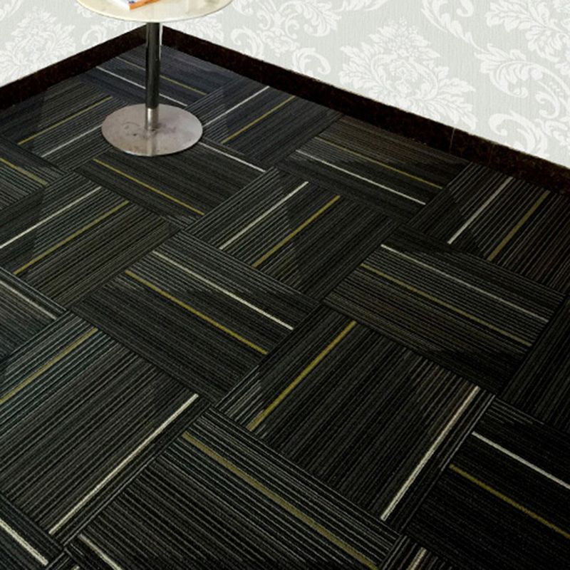 Dark Color Level Loop Carpet Tile Non-Skid Self Adhesive Indoor Office Carpet Tiles