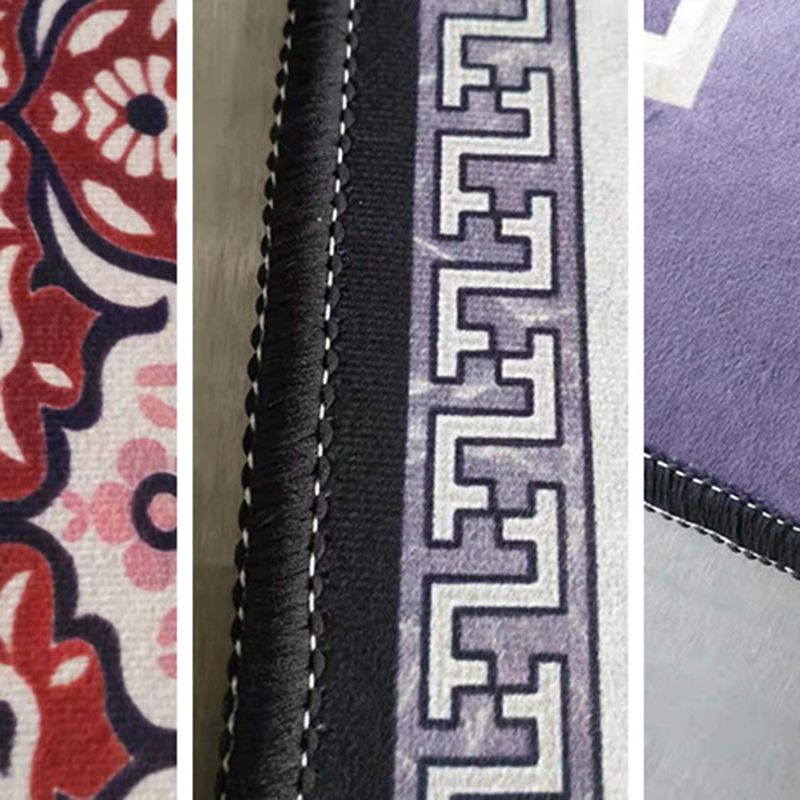 Modern Living Room Area Rug Apricot Polyester Rug Polyester Stain Resistant Area Carpet