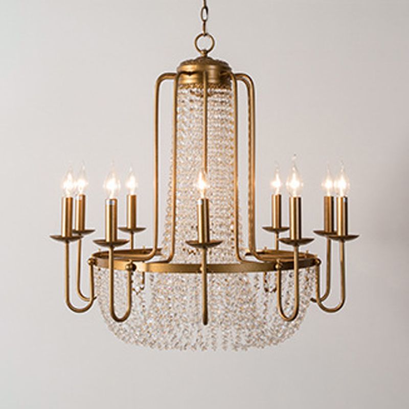 Luminaires de lustre en métal de style américain