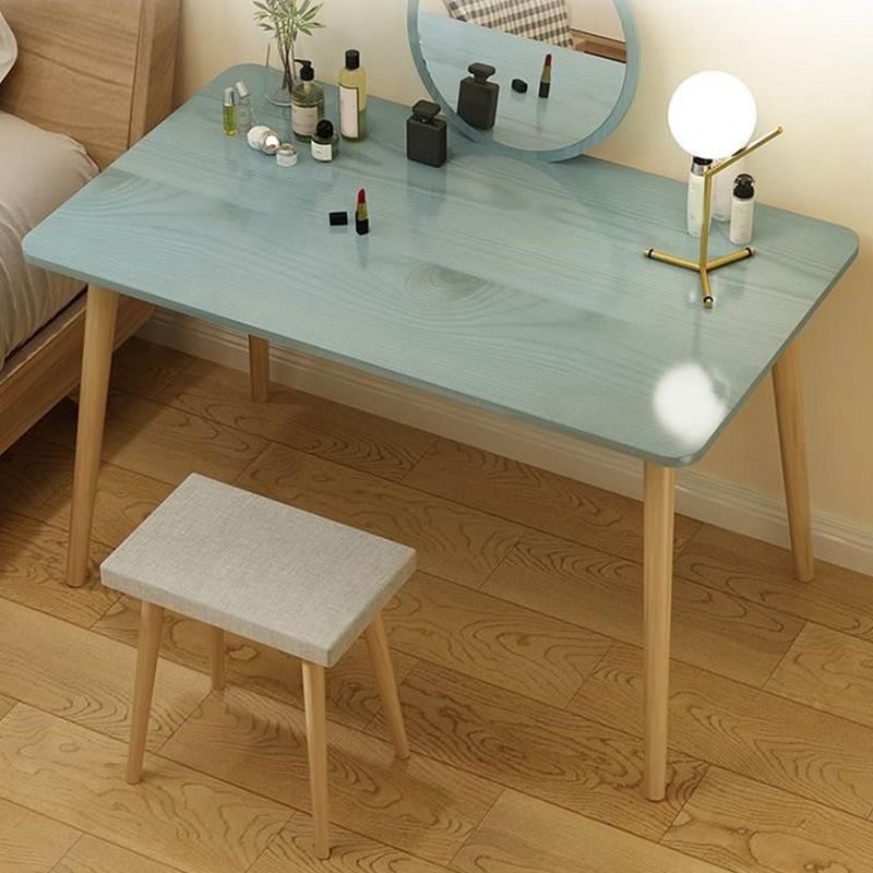 Contemporary Bedroom Makeup Vanity Desk Straight Feet Vanity Dressing Table