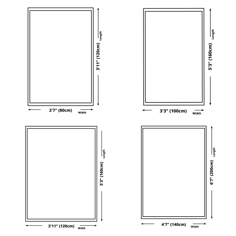 Retro symmetrische Muster Teppich mehrfarbiger Polyester Rugfleckfleck widerstandsfähiger Teppich für Wohnzimmer