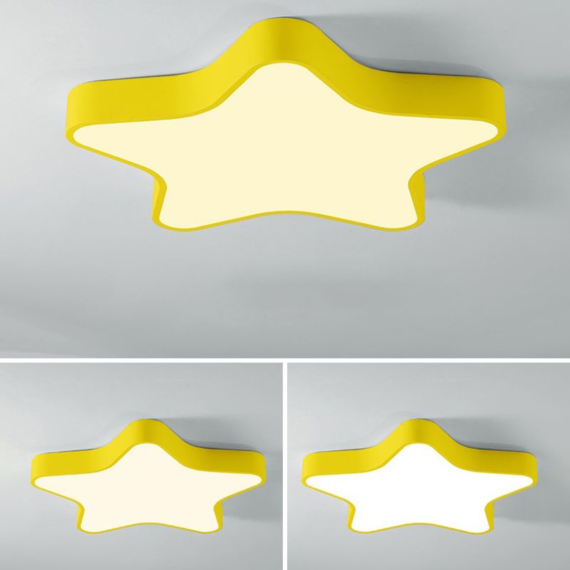 LED Artistique moderne Ceiling Iron Starry Macaron Ceiling Fixture with Acrylic Shade