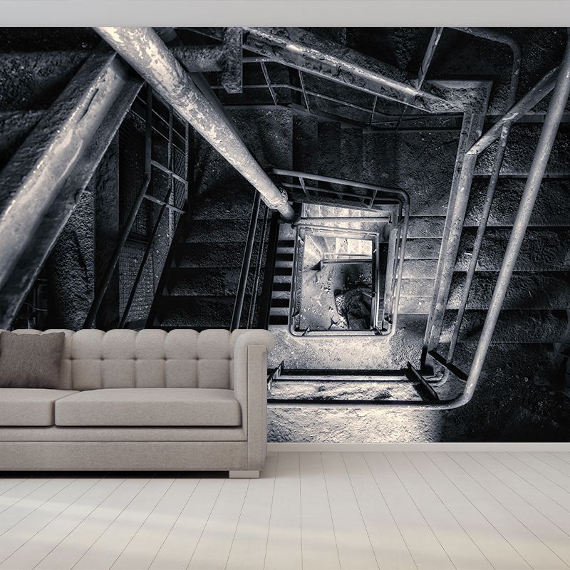 Spiral Staircase Wall Mural Decor Environment Friendly Wallpaper for Wall Decor