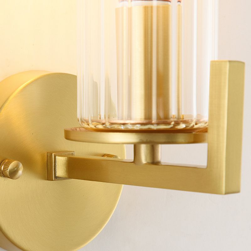 Glass Cylinder Wall Lights Modern 1-Light Wall Light Fixture