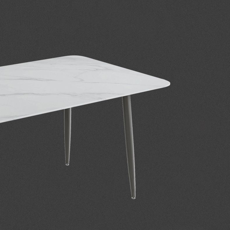Modern Dining Room Dinner Kitchen Table 4 Legs Stone Dining Table