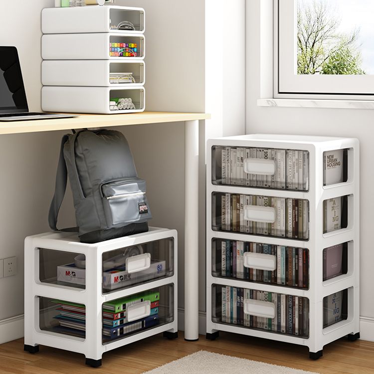 Plastic and Metal Bookshelf, Multi Tiers Contemporary Bookcase for Home Office