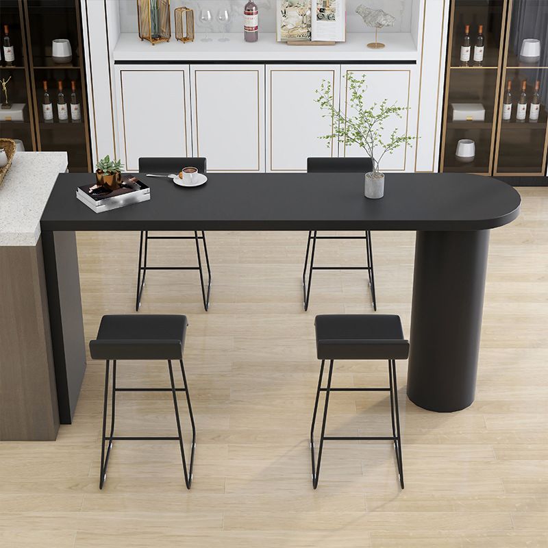 Contemporary Style Bar Table Solid Wood Bar Dining Table for Living Room