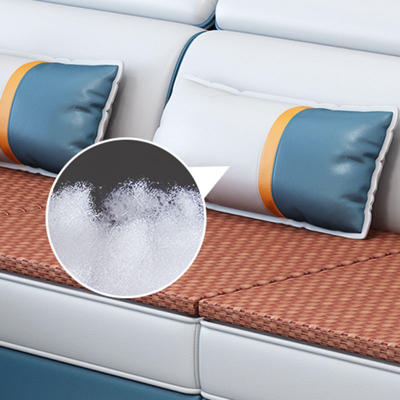 Storage Cushion Back 4-Seater L-Shape Sectional Sofa with Chaise