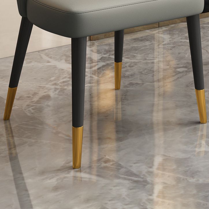 Sedia laterale scandinava interna imbottita sedia sala da pranzo di legno di legno