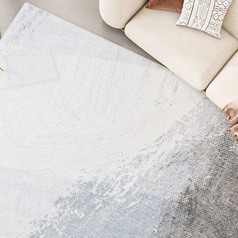 Light Gold Industrial Rug Polyester Graphic Rug Non-Slip Backing Rug for Living Room