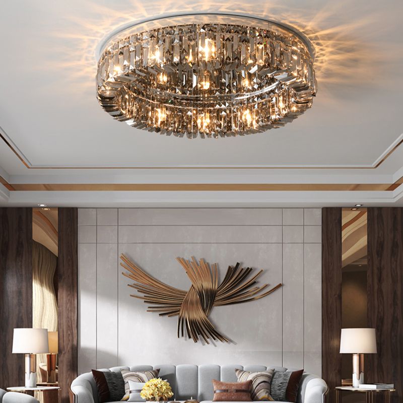 Ringvormige kristallen plafondlamp Moderne stijl inbouwlamp voor woonkamer
