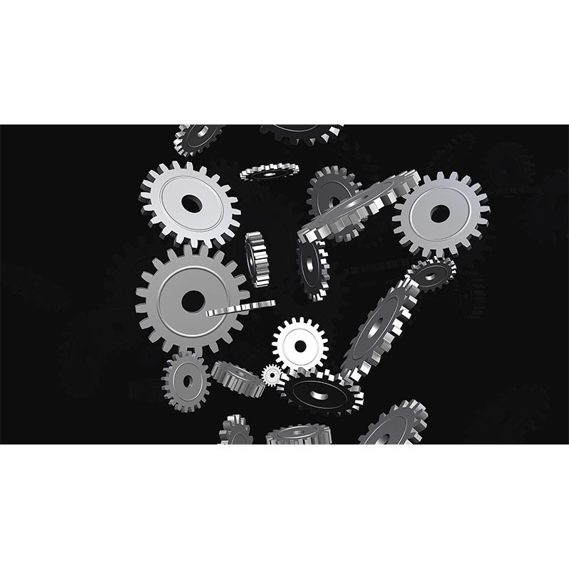 Customized Industrial Metal Gears Mural Eco-friendly Wallpaper for Bedroom