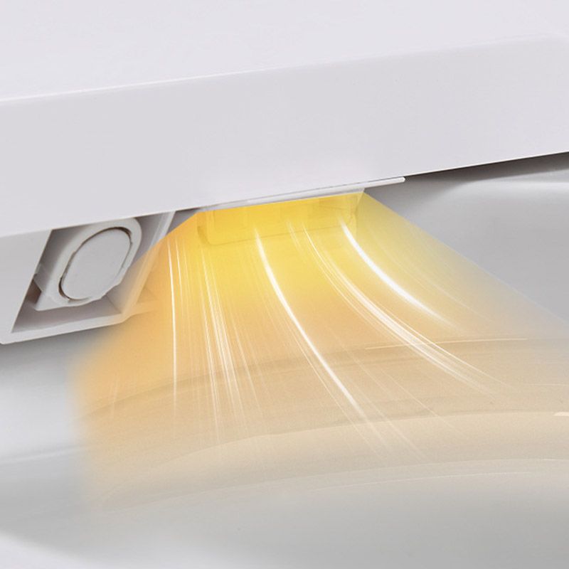 Modern All-In-One Toilet White Flush Toilet with Seat for Bathroom