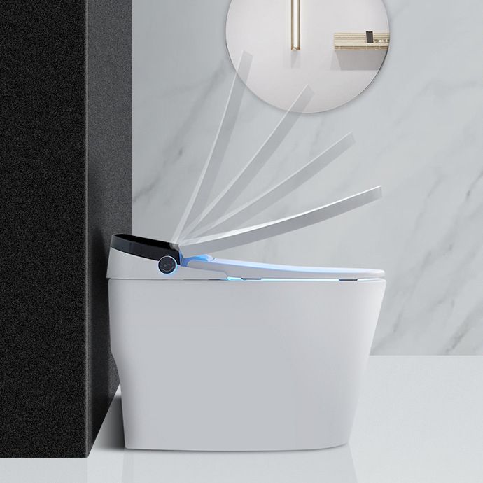 Floor Mount Flush Toilet Heated Seat One-Piece Toilet with Slow Close Seat