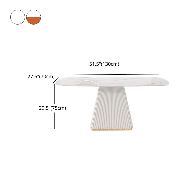 Nordic 1/2/5/7 Pieces White Dining Set Sintered Stone Dining Furniture Set /Separate Items