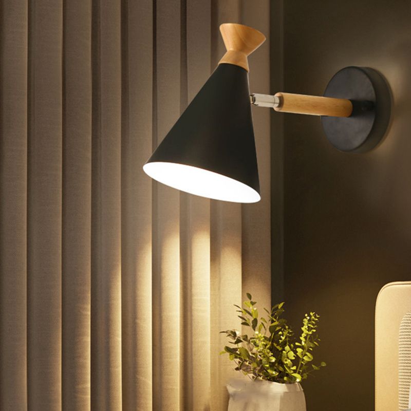 Modern Cone Shape Wall Mount Light Fixture 1 Light Wall Mounted Lighting for Dining Room
