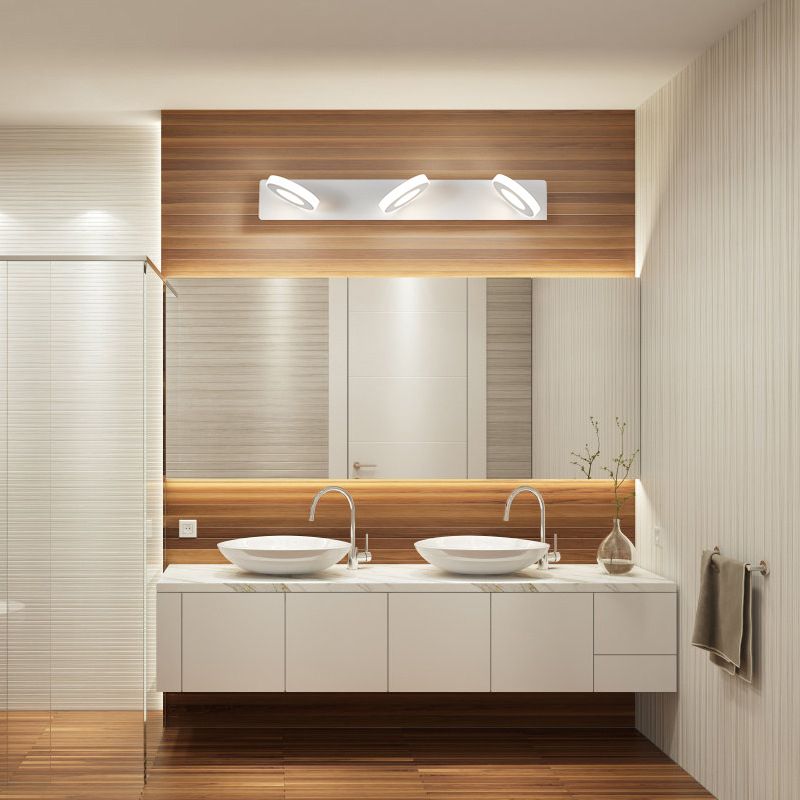 Forma a forma di cerchio Light Freeture Vanity Style Modern Vanity Mirror Light per il bagno