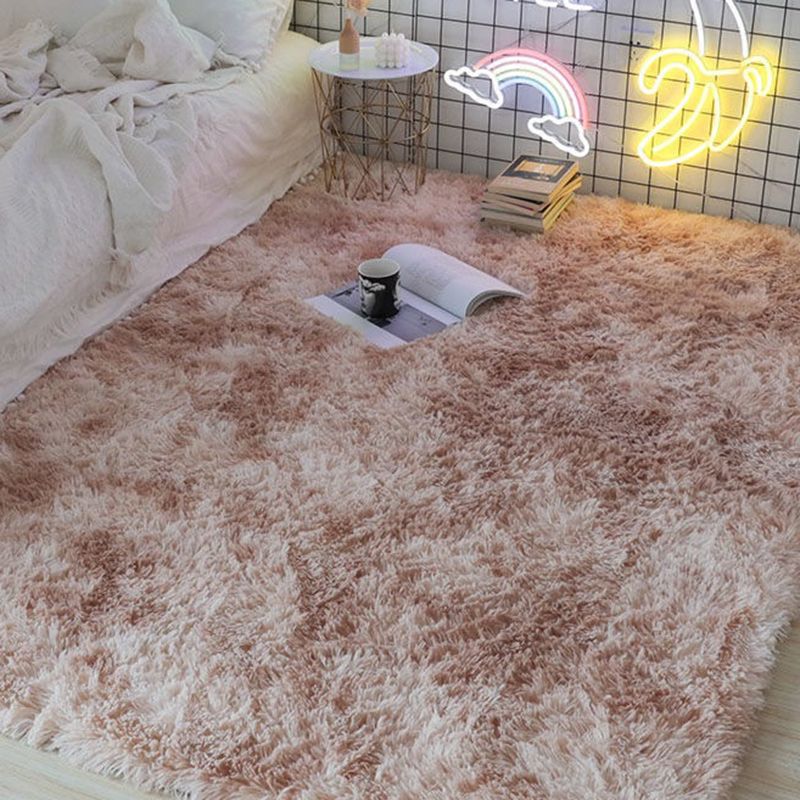 Trendy Contemporary Tie-dyed Rug Comfort Simplicity Shag Indoor Rug Polyester Non-Slip Backing Carpet for Home Decor
