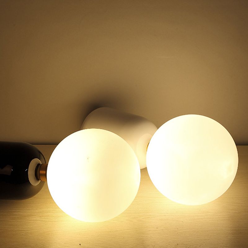 Nordische minimalistische Gla-Globus Hanging Lampe Single-Bulb Kreative Ausrufezeichen Anhänger Licht für Schlafzimmer