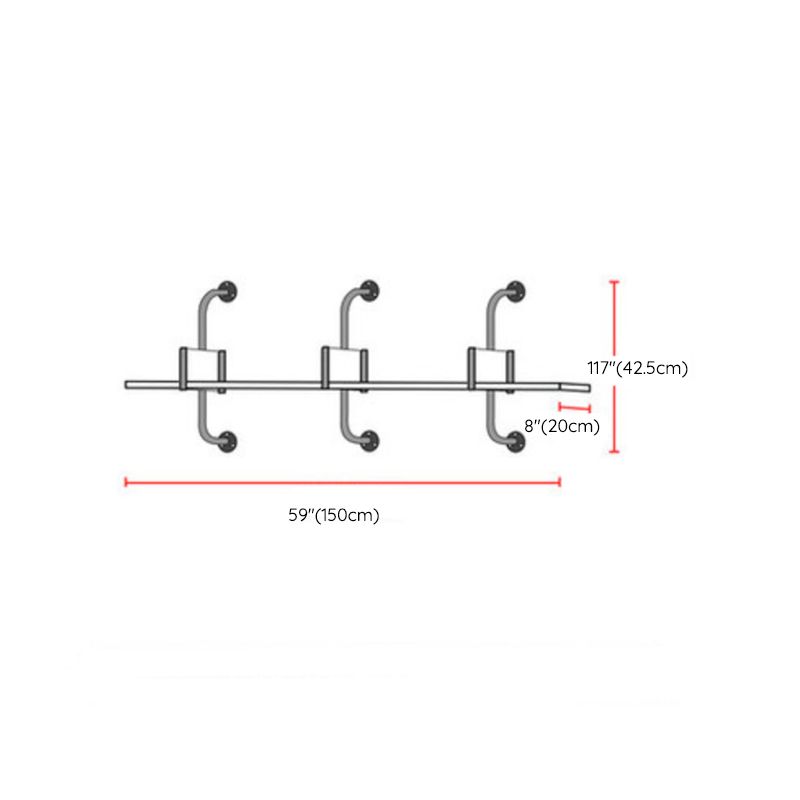 Contemporary Engineered Wood Bookshelf Floating White Bookcase