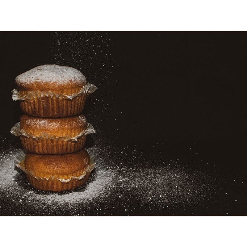 Dessert Pattern Modern Style Mural Wallpaper Environment Friendly Bedroom Wall Mural