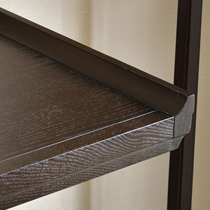Rectangle Shape Contemporary Console Table Dark Brown Ash Console Sofa Table