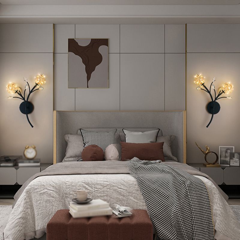 Glaskugelform Wand Licht moderner Stil 2 Lichter Wandhalterung Licht