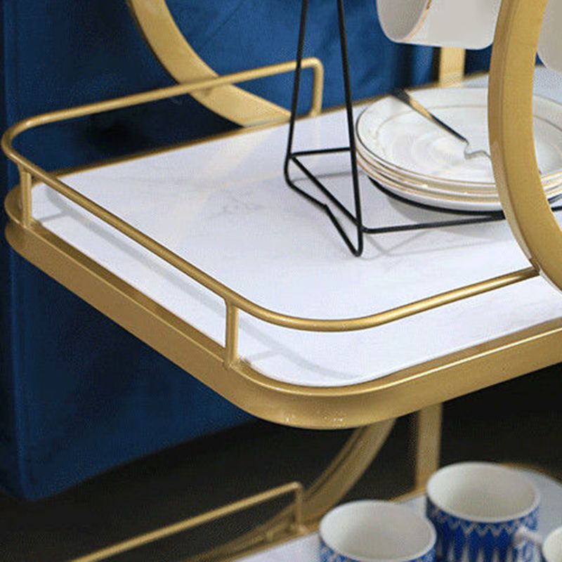 33.07" High Contemporary Prep Table Rolling Metal Prep Table for Kitchen