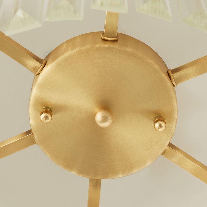 Modern Round Shape Flush Mount Light Fixtures Crystal Flush Mount Ceiling Light