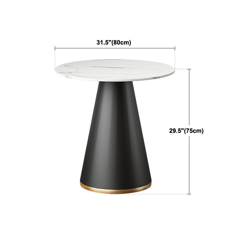 Metal Traditional Luxury Round Indoor Table Sintered Stone Top Table for Home
