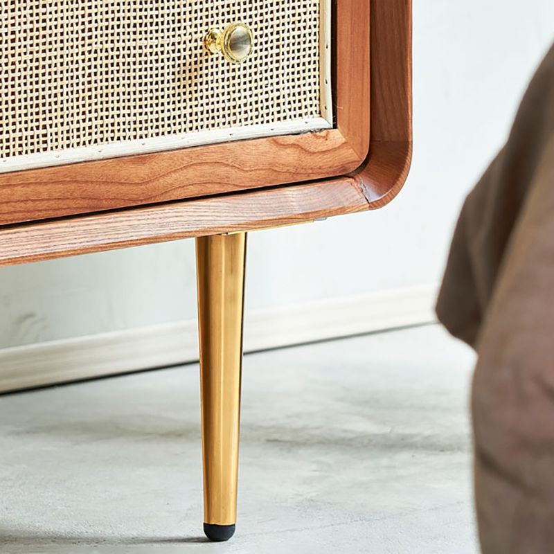 Glam Storage Chest Dresser Solid Wood Storage Chest with Drawers