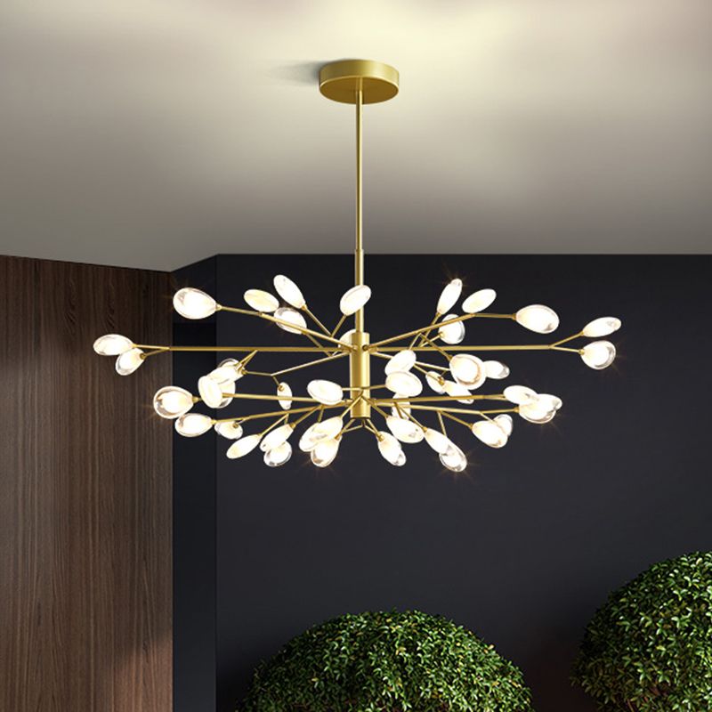 Sputnik Firefly Living Room LED Ceiling Lighting Acrylic Postmodern Chandelier Light Fixture