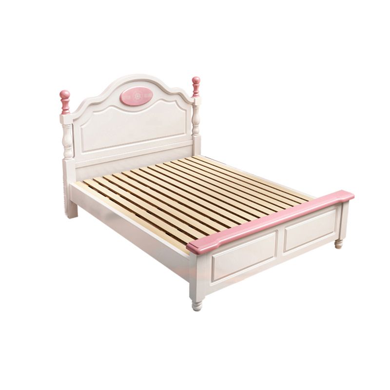 French Country Camel Back Headboard Standard Bed with Legs Bed