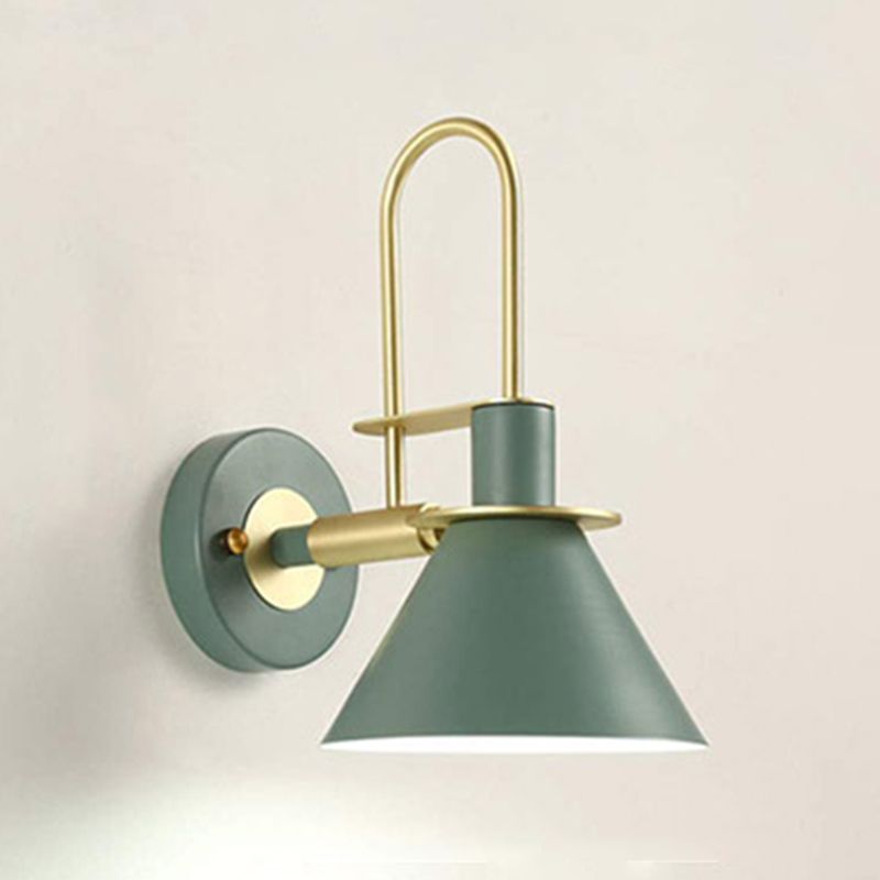 Cone Shape Metal Sconce Light Modern Style Wall Sconce Light for Living Room
