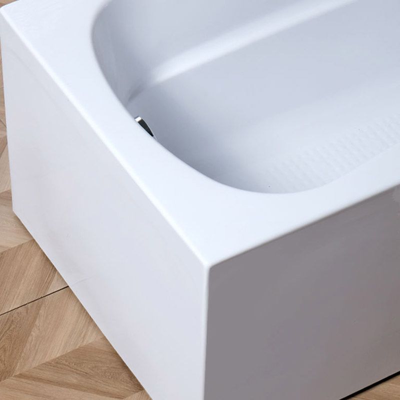 Modern Style Freestanding Bath Tub Acrylic Soaking Bathtub in White