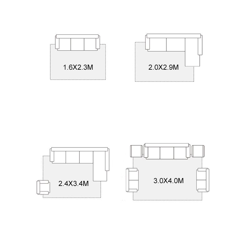 Grey Living Room Area Carpet Pure Color Polyester Area Rug Easy Care Washable Rug