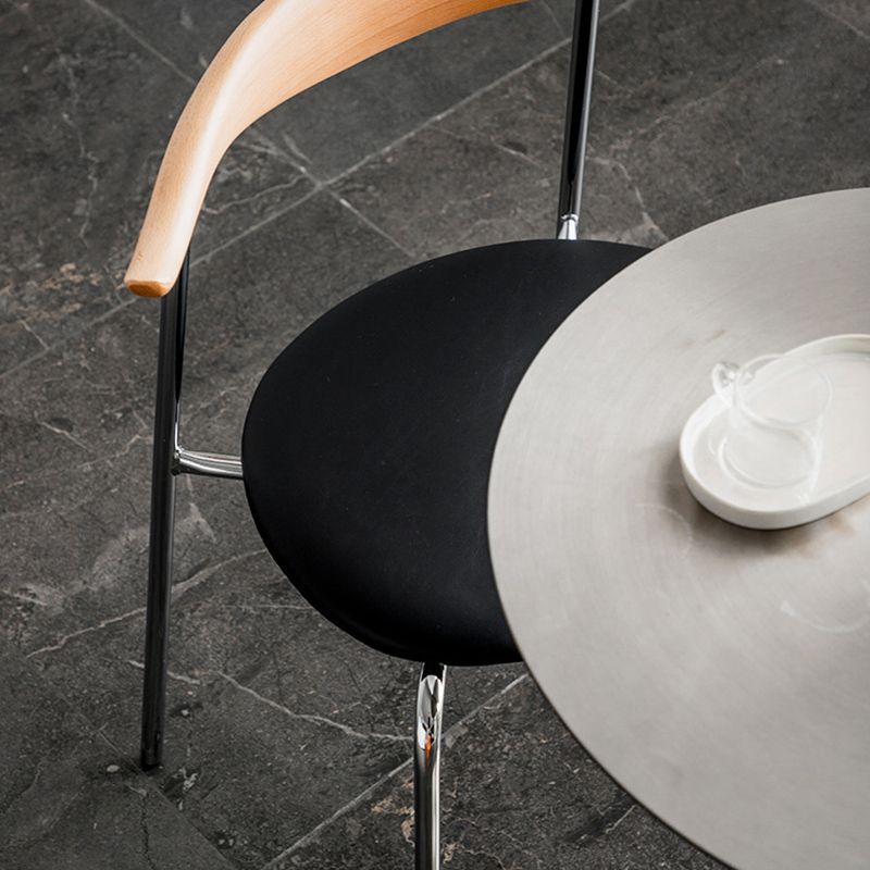 Contemporary Style Side Chair Open Back Dining Room Chair for Home