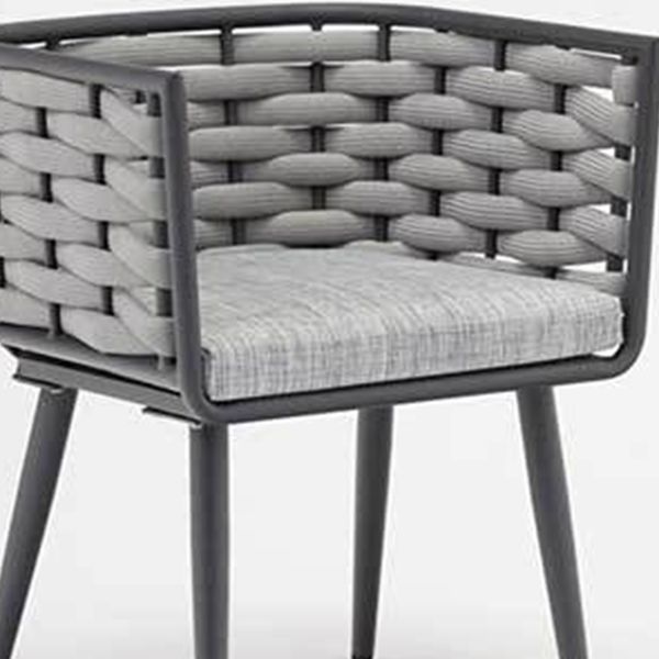 1/5/7 Pieces Modern Metal Dining Set Stone Dining Table Set for Outdoor