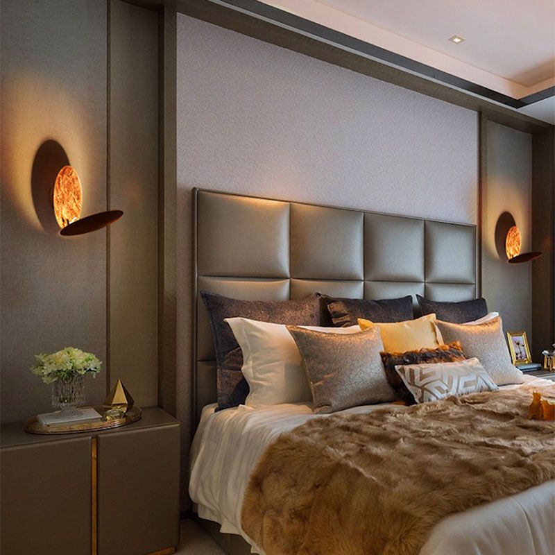 Modern Style Wall Mount Light Rotatable LED Wall Sconce Light with Metal Shade