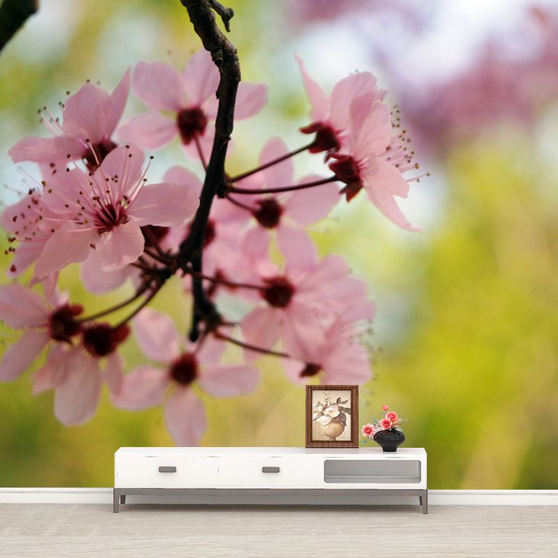 Flower Mural Wallpaper Decorative Wall Covering for Living Room, Made to Measure