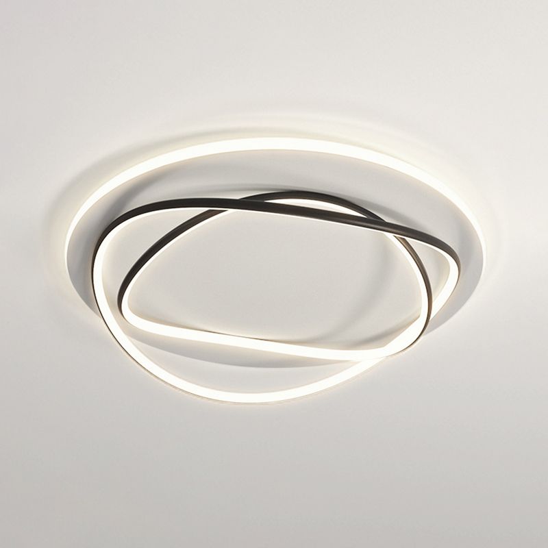 Luces de techo empotradas lineales modernas Luces empotradas de aluminio en blanco y negro