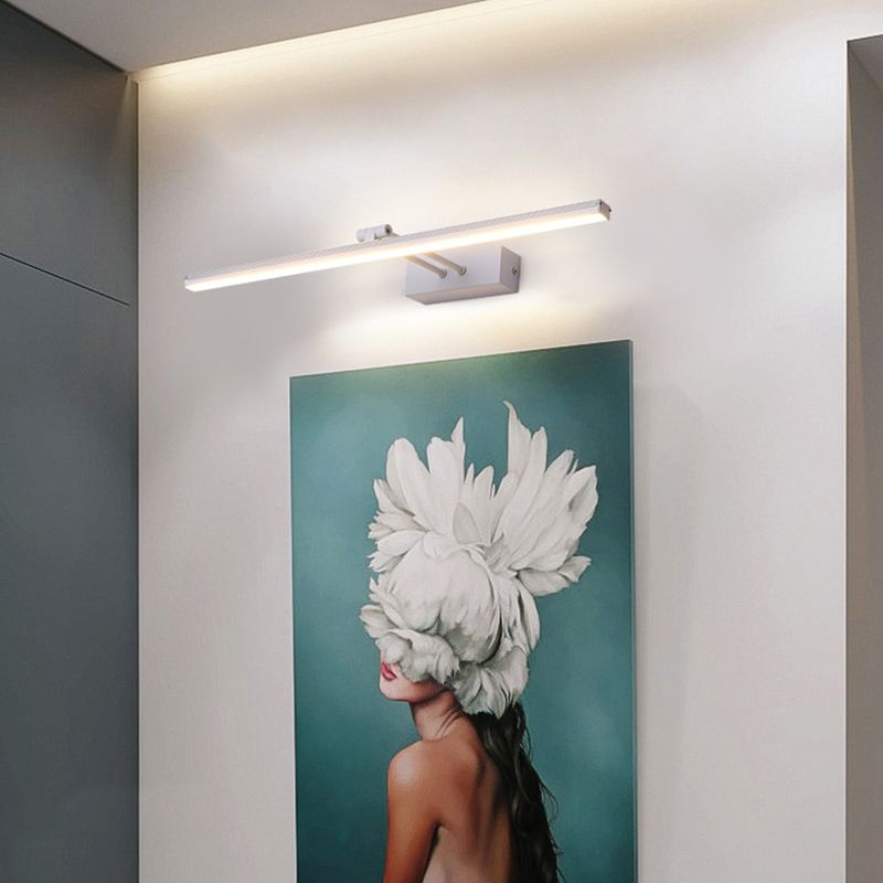 Metalen lineaire ijdelheid muur sconce moderne stijl 1 licht ijdelheid spiegellichten