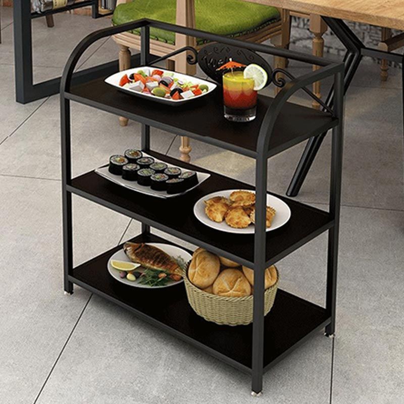 23.62"W Contemporary Metal Prep Table Rolling Prep Table for Dining Room