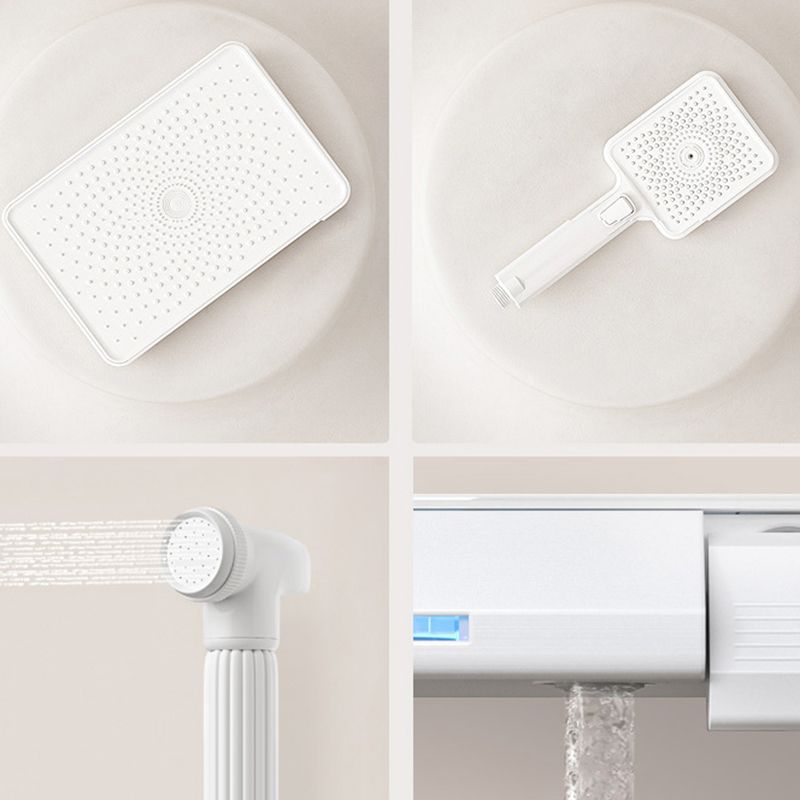 Modern Shower System Brass Slide Bar Included Wall Mounted Shower Set