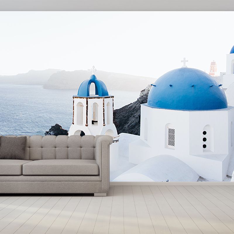 Decorative Wall Mural Wallpaper Town Scenery Sitting Room Wall Mural