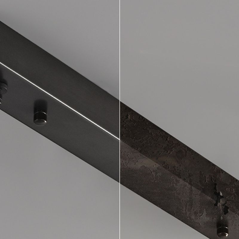 Glass Kitchen Island Lighting Black Modern Ceiling Light for Foyer