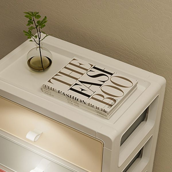 Contemporary Wardrobe Closet Thickened Plastic Kid's Wardrobe with Drawers